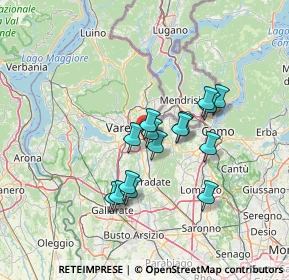 Mappa Via Generale Cantore, 21046 Malnate VA, Italia (10.91133)