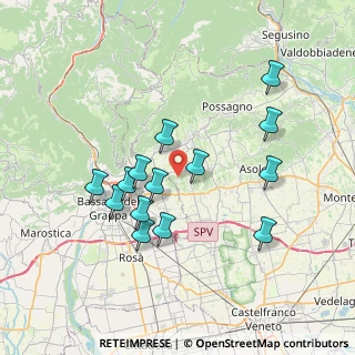 Mappa Via B.G, 31020 San Zenone degli Ezzelini TV, Italia (6.83643)