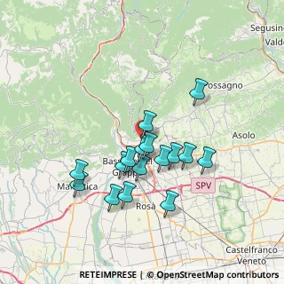 Mappa Via Domenico Bortoli, 36060 Romano D'ezzelino VI, Italia (6.13)