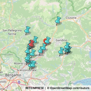 Mappa Via Monte Tomba, 24025 Gazzaniga BG, Italia (7.171)