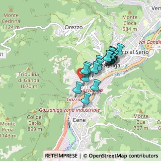 Mappa Via Monte Tomba, 24025 Gazzaniga BG, Italia (0.6365)