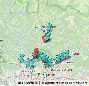 Mappa Via Roma, 24019 Zogno BG, Italia (7.3995)