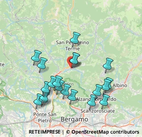 Mappa Via Roma, 24019 Zogno BG, Italia (7.5615)