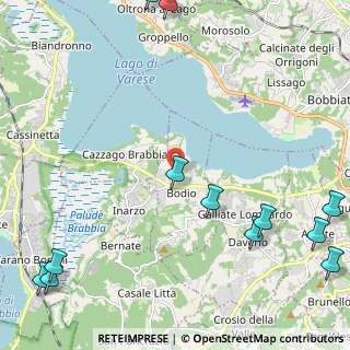 Mappa Via N. Bixio, 21020 Bodio Lomnago VA, Italia (3.31417)