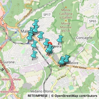 Mappa Via Don C. Maesani, 21046 Malnate VA, Italia (0.7465)