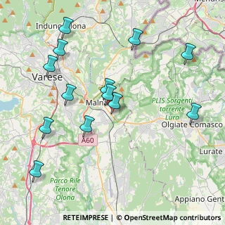 Mappa Via Don Carlo, 21046 Malnate VA, Italia (4.43846)