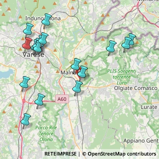 Mappa Via Don Carlo, 21046 Malnate VA, Italia (5.05647)