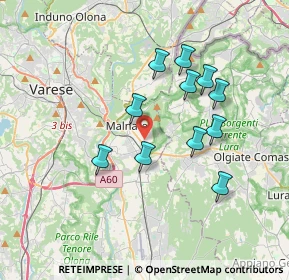 Mappa Via Don Carlo, 21046 Malnate VA, Italia (3.20455)