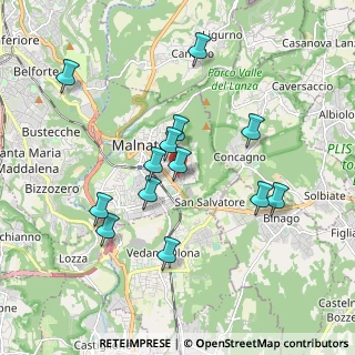 Mappa Via Don Carlo, 21046 Malnate VA, Italia (1.73923)