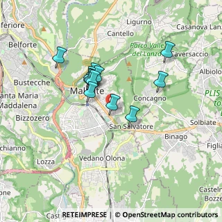 Mappa Via Don C. Maesani, 21046 Malnate VA, Italia (1.37833)