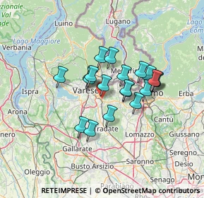 Mappa Via Tito Speri, 21046 Malnate VA, Italia (9.9495)