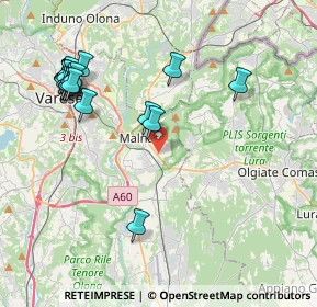 Mappa Via Tito Speri, 21046 Malnate VA, Italia (4.6755)