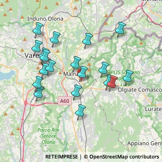 Mappa Via Tito Speri, 21046 Malnate VA, Italia (3.87211)