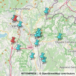 Mappa Via Tito Speri, 21046 Malnate VA, Italia (3.976)