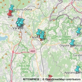 Mappa Via Tito Speri, 21046 Malnate VA, Italia (5.83188)
