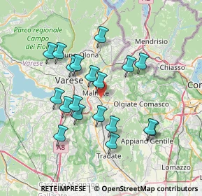 Mappa Via Tito Speri, 21046 Malnate VA, Italia (6.64316)