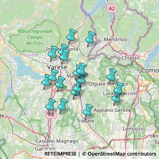 Mappa Via Tito Speri, 21046 Malnate VA, Italia (6.09789)