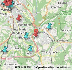 Mappa Via Carnia, 21046 Malnate VA, Italia (3.6235)