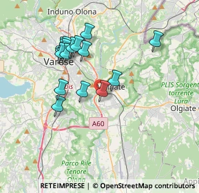 Mappa Via Carnia, 21046 Malnate VA, Italia (3.39938)