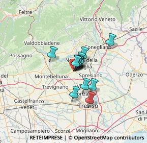 Mappa SP248, 31040 Giavera del Montello TV, Italia (6.80615)