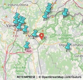 Mappa Via Ferrari Angelo, 21046 Malnate VA, Italia (4.63071)