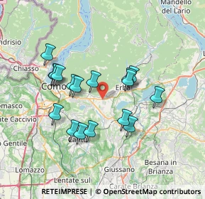 Mappa Via Meroni Padre, 22031 Albavilla CO, Italia (6.34353)