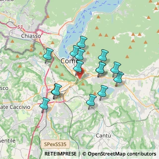 Mappa Via Montelungo, 22100 Como CO, Italia (2.978)