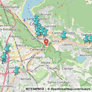 Mappa Via Montelungo, 22100 Como CO, Italia (2.56357)