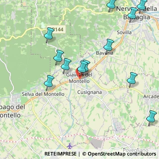 Mappa Piazza Gabriele Martini, 31040 Giavera del Montello TV, Italia (2.42333)
