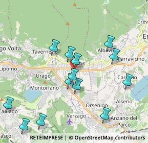 Mappa Albese Con Cassano, 22032 Albese Con Cassano CO, Italia (2.07308)