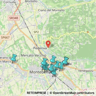 Mappa Via Casagrande Donato, 31044 Montebelluna TV, Italia (2.25545)