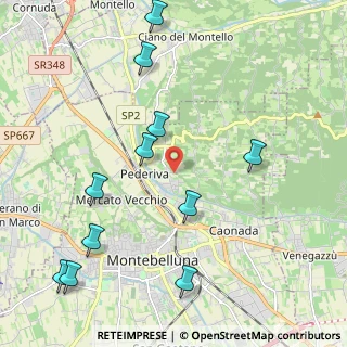 Mappa Via Casagrande Donato, 31044 Montebelluna TV, Italia (2.47364)