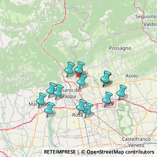 Mappa Via Col Bastia, 36060 Romano D'ezzelino VI, Italia (6.80923)