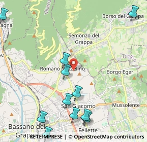 Mappa Via Col Bastia, 36060 Romano D'ezzelino VI, Italia (2.69636)