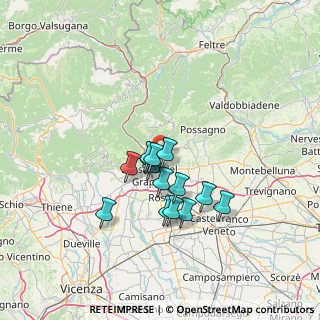 Mappa Via Col Bastia, 36060 Romano D'ezzelino VI, Italia (10.25214)