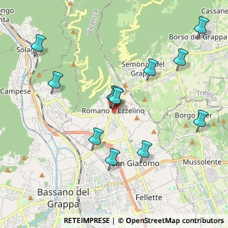 Mappa Piazzale Chiesa, 36060 Romano D'ezzelino VI, Italia (2.04083)