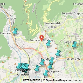 Mappa Piazzale Chiesa, 36060 Romano D'ezzelino VI, Italia (3.274)