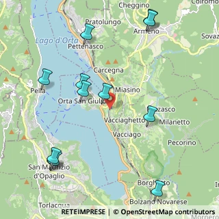 Mappa Via Piano Legro, 28016 Orta San Giulio NO, Italia (2.5425)