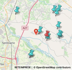 Mappa Via Piave, 31028 Cimadolmo TV, Italia (4.5325)