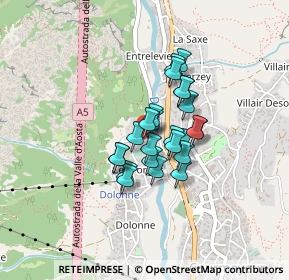 Mappa Strada la Villette, 11013 Courmayeur AO, Italia (0.2625)