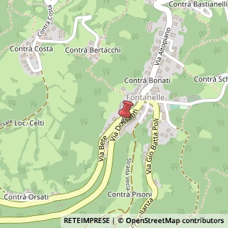 Mappa Via Dossanti, 11, 36062 Conco, Vicenza (Veneto)