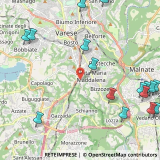 Mappa Via Stoppada, 21100 Varese VA, Italia (3.2375)