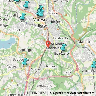 Mappa Via Stoppada, 21100 Varese VA, Italia (3.15545)