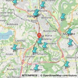 Mappa Via Stoppada, 21100 Varese VA, Italia (2.87846)