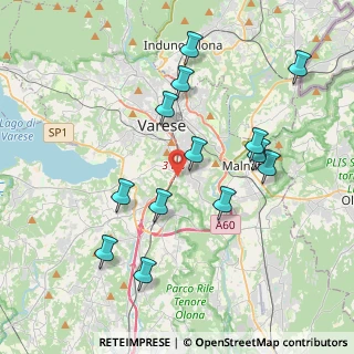 Mappa Via Stoppada, 21100 Varese VA, Italia (3.94538)
