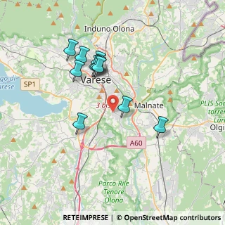 Mappa Via Fratelli de Grandi, 21100 Varese VA, Italia (3.29636)