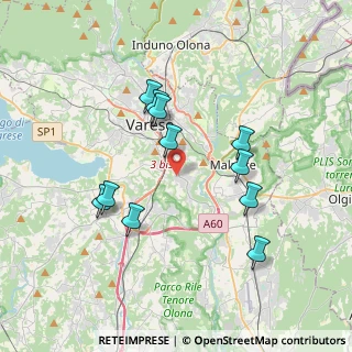 Mappa Via Fratelli de Grandi, 21100 Varese VA, Italia (3.42273)