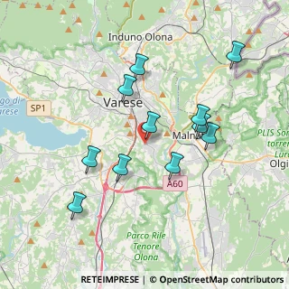 Mappa Via Fratelli de Grandi, 21100 Varese VA, Italia (3.51636)