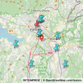 Mappa Via Fratelli de Grandi, 21100 Varese VA, Italia (3.79545)