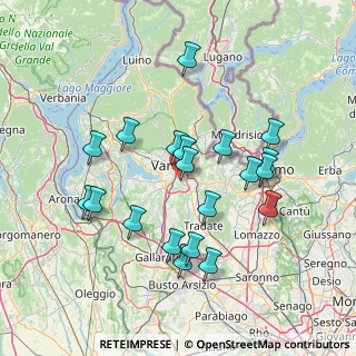 Mappa Via Fratelli de Grandi, 21100 Varese VA, Italia (14.102)
